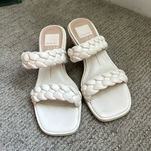 Cream/white Dolce Vita sandal heels - size 7